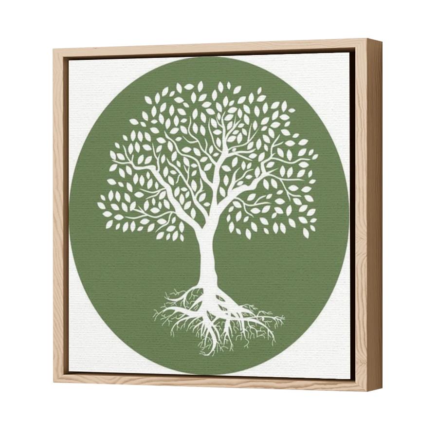 Thumbnail for Canvas - Wood Grain Floating Frame