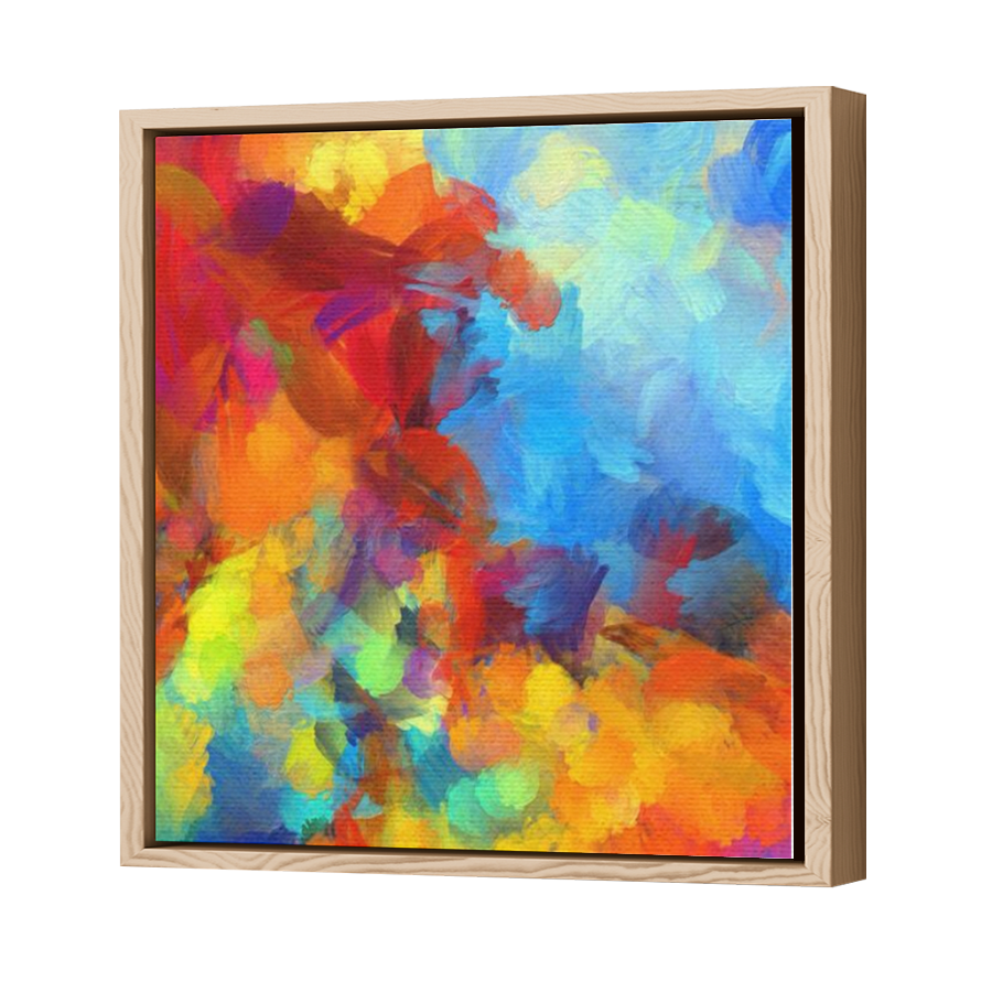 Thumbnail for Canvas - Wood Grain Floating Frame