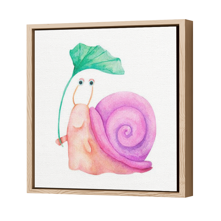 Thumbnail for Canvas - Wood Grain Floating Frame