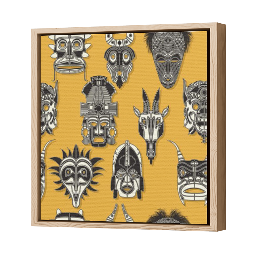 Thumbnail for Canvas - Wood Grain Floating Frame