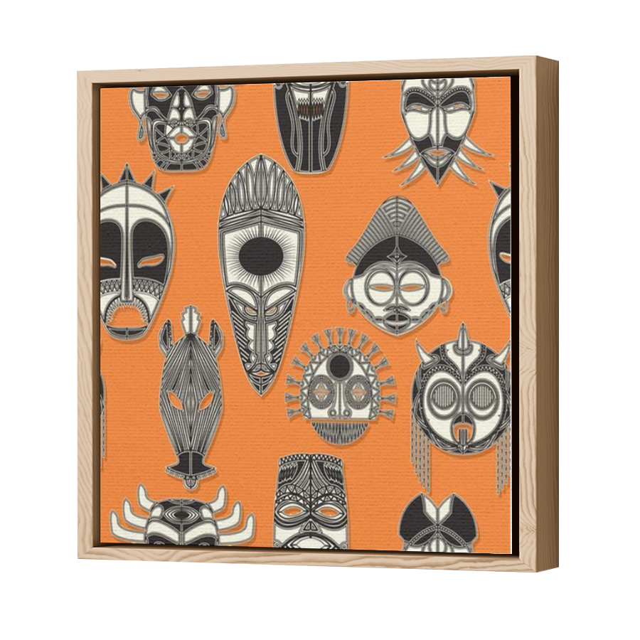 Thumbnail for Canvas - Wood Grain Floating Frame