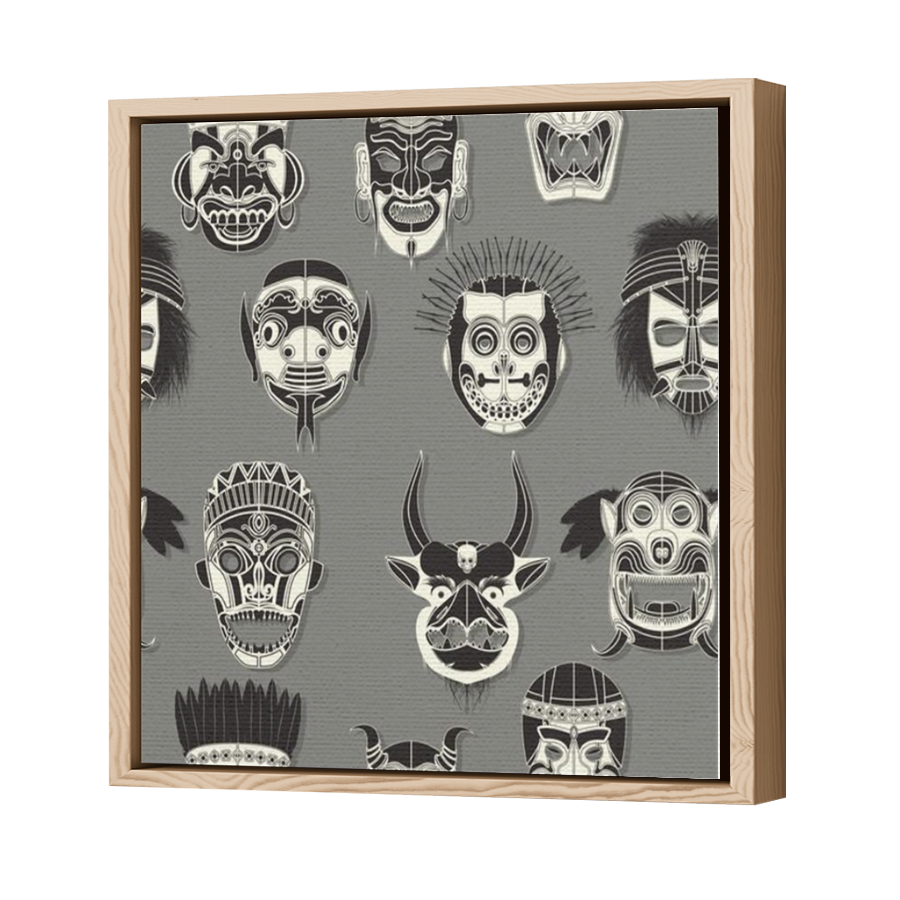Thumbnail for Canvas - Wood Grain Floating Frame