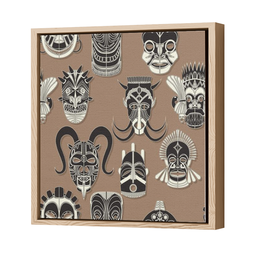 Thumbnail for Canvas - Wood Grain Floating Frame