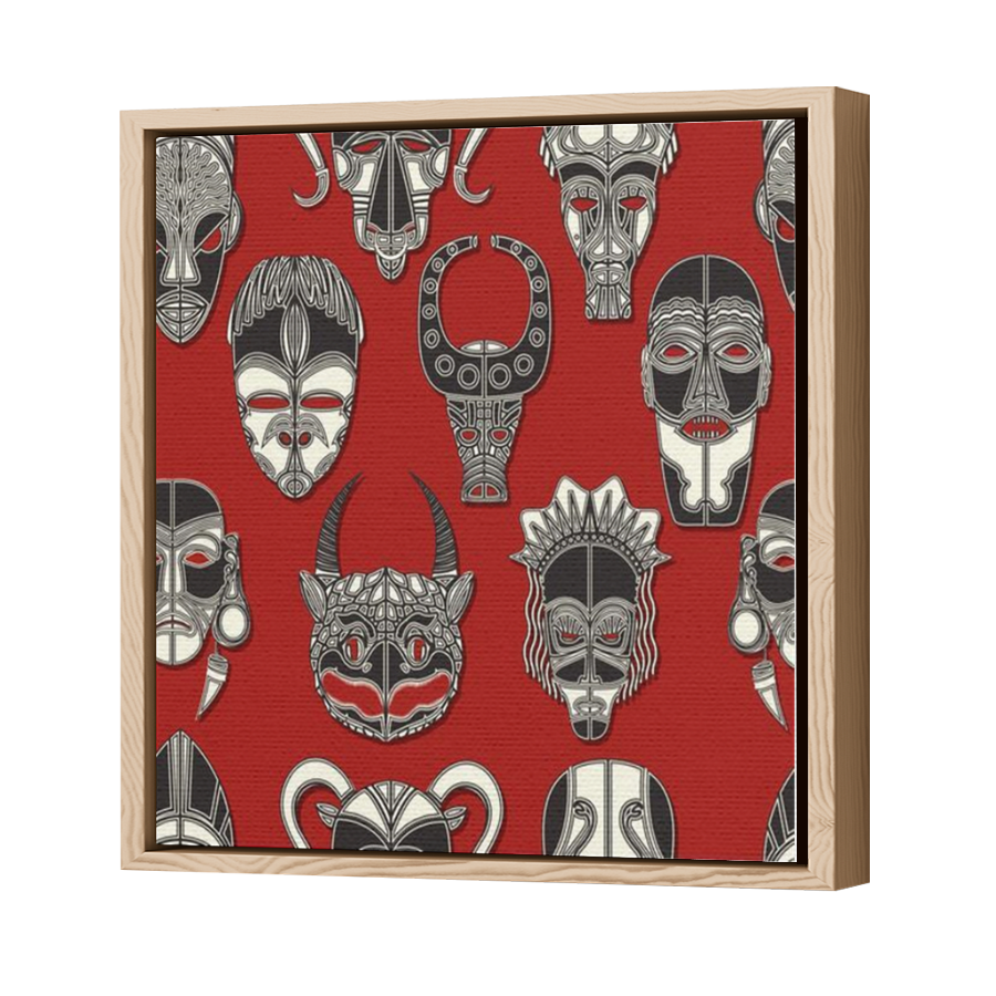 Thumbnail for Canvas - Wood Grain Floating Frame
