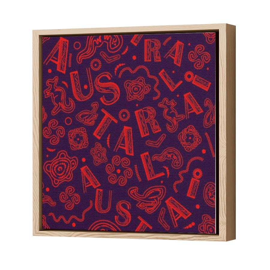 Thumbnail for Canvas - Wood Grain Floating Frame
