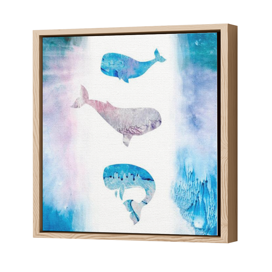 Thumbnail for Canvas - Wood Grain Floating Frame
