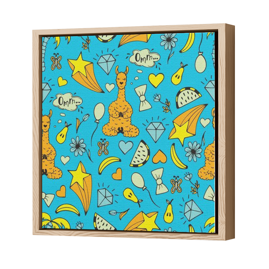 Thumbnail for Canvas - Wood Grain Floating Frame