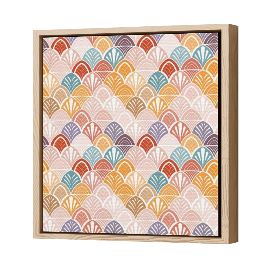 Thumbnail for Canvas - Wood Grain Floating Frame
