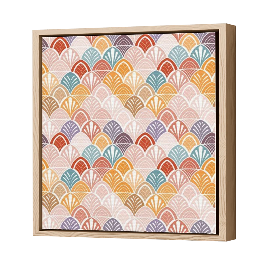 Thumbnail for Canvas - Wood Grain Floating Frame