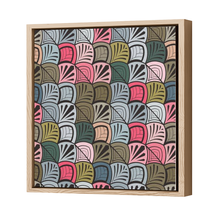 Thumbnail for Canvas - Wood Grain Floating Frame