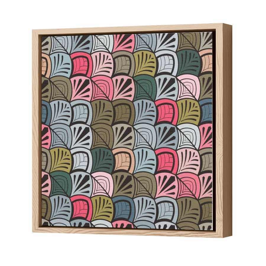 Thumbnail for Canvas - Wood Grain Floating Frame