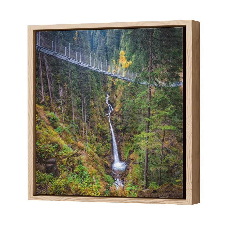 Thumbnail for Canvas - Wood Grain Floating Frame