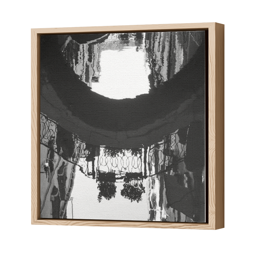Thumbnail for Canvas - Wood Grain Floating Frame