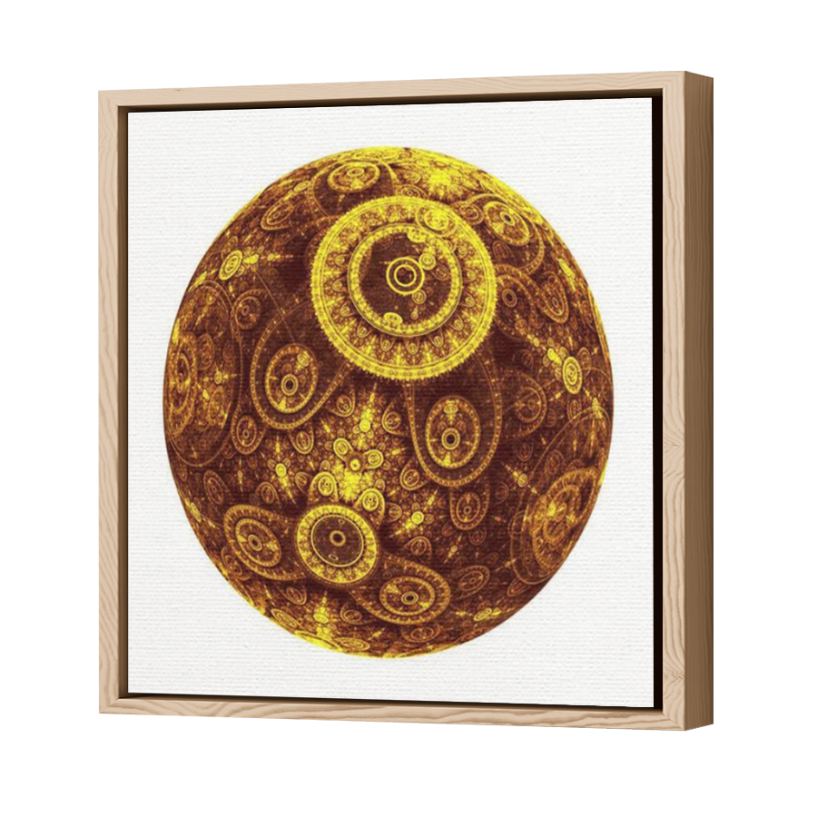 Thumbnail for Canvas - Wood Grain Floating Frame
