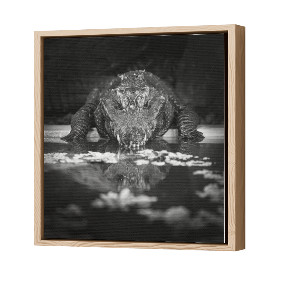 Thumbnail for Canvas - Wood Grain Floating Frame