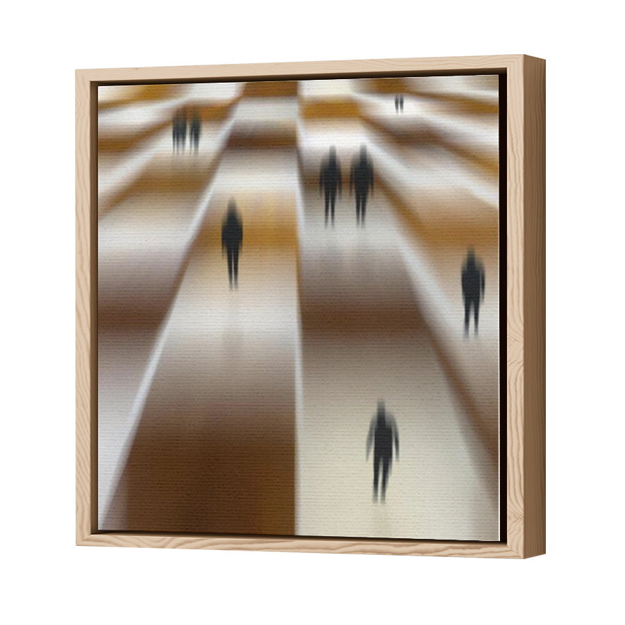 Thumbnail for Canvas - Wood Grain Floating Frame