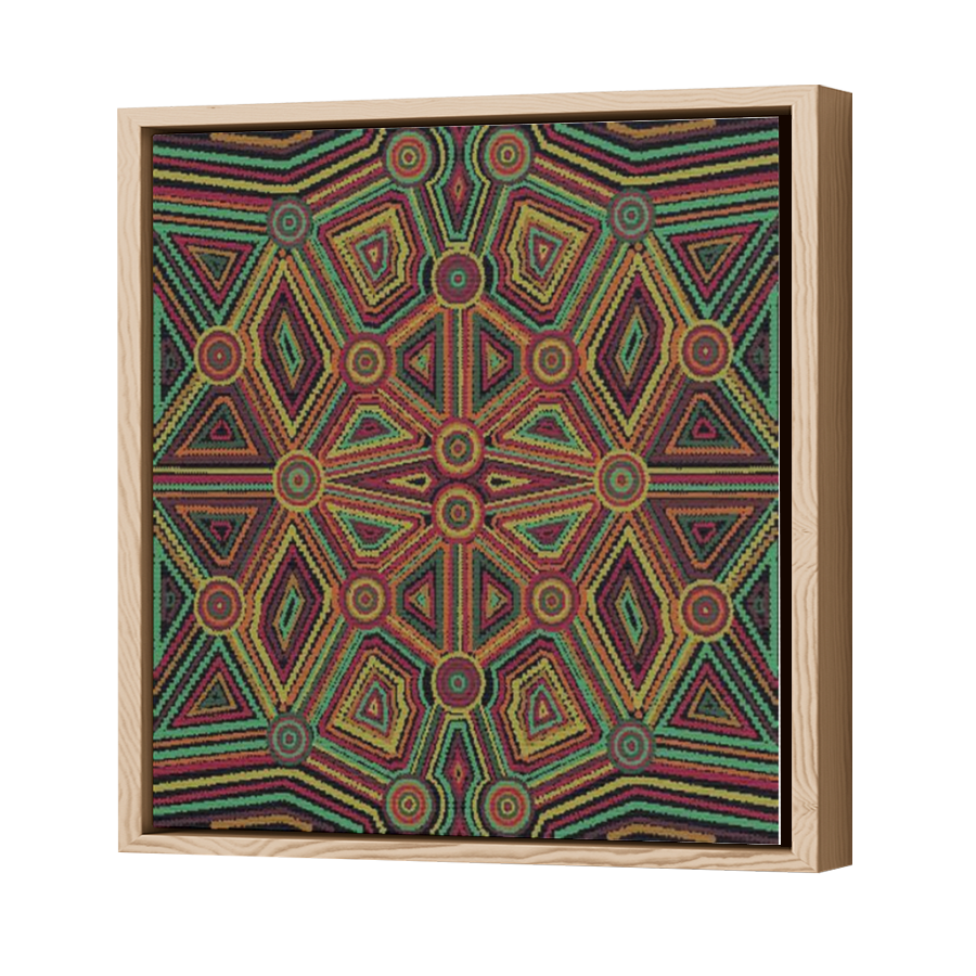 Thumbnail for Canvas - Wood Grain Floating Frame