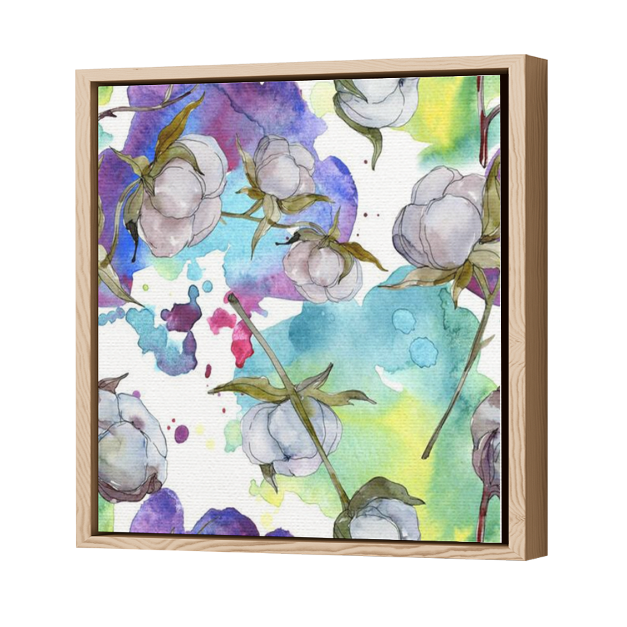 Thumbnail for Canvas - Wood Grain Floating Frame