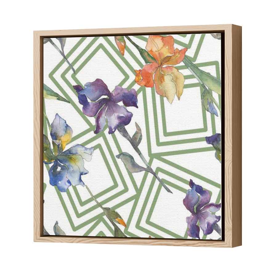Thumbnail for Canvas - Wood Grain Floating Frame