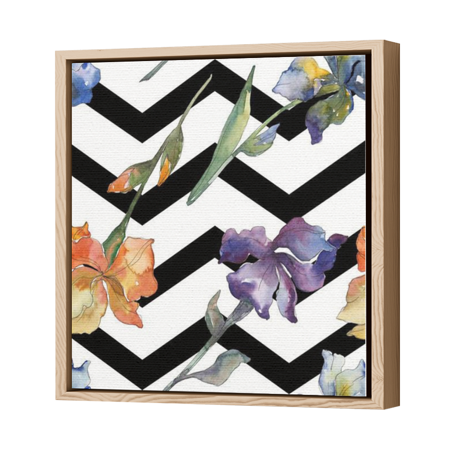 Thumbnail for Canvas - Wood Grain Floating Frame