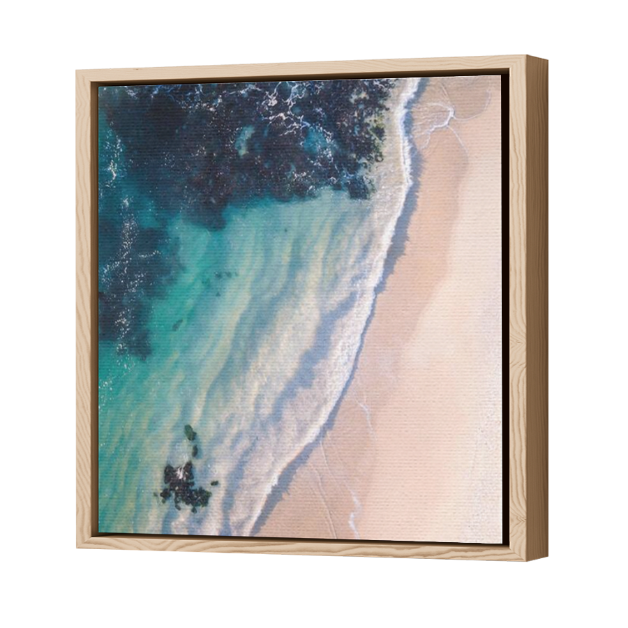 Thumbnail for Canvas - Wood Grain Floating Frame