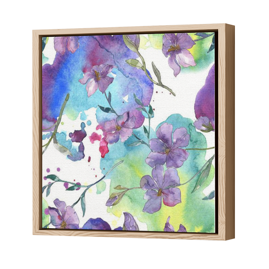 Thumbnail for Canvas - Wood Grain Floating Frame