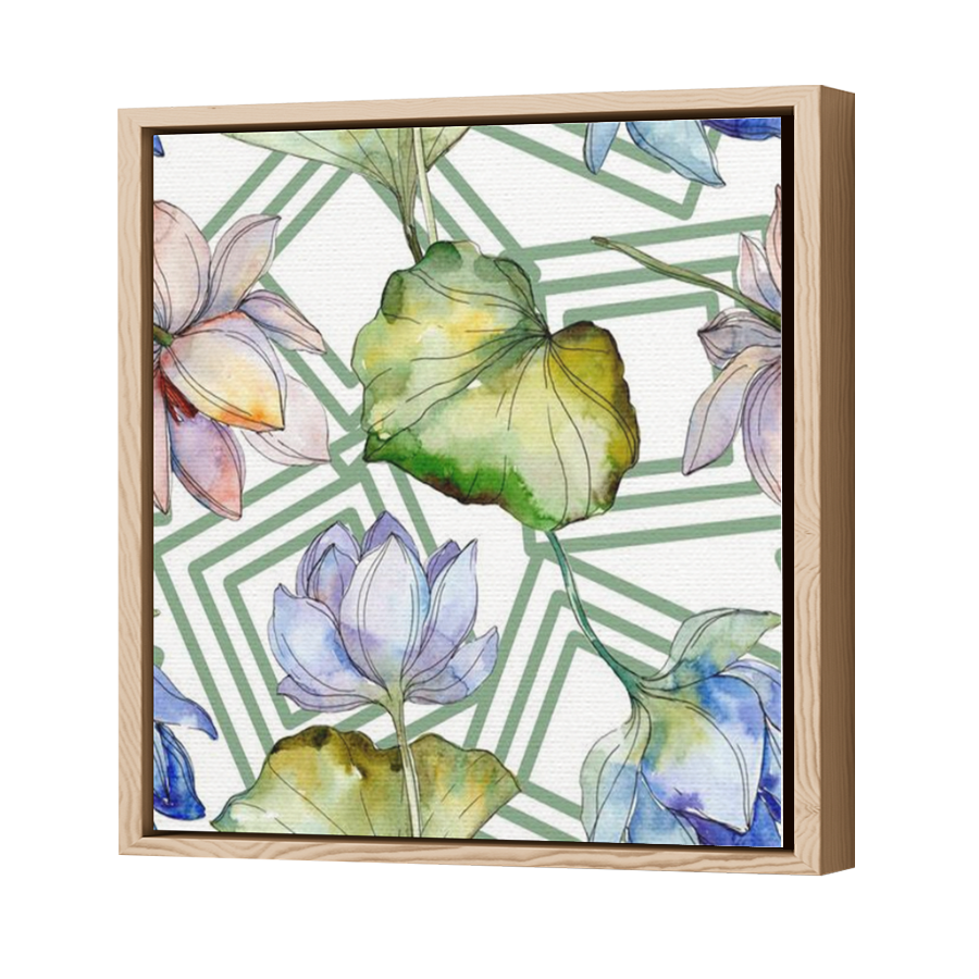 Thumbnail for Canvas - Wood Grain Floating Frame