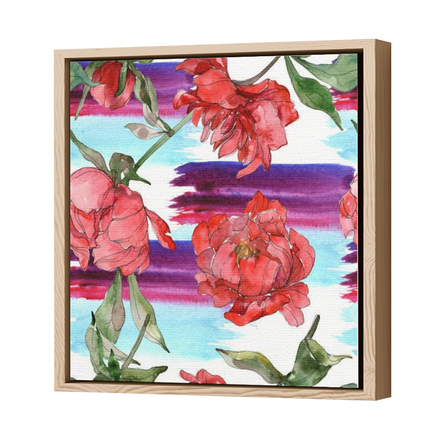 Thumbnail for Canvas - Wood Grain Floating Frame