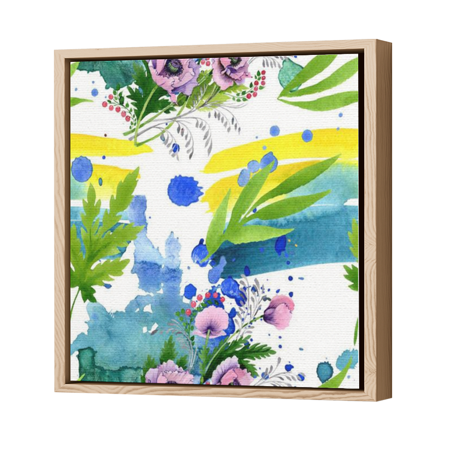 Thumbnail for Canvas - Wood Grain Floating Frame