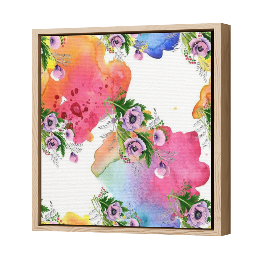 Thumbnail for Canvas - Wood Grain Floating Frame
