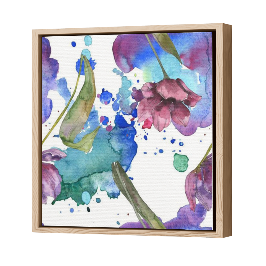 Thumbnail for Canvas - Wood Grain Floating Frame