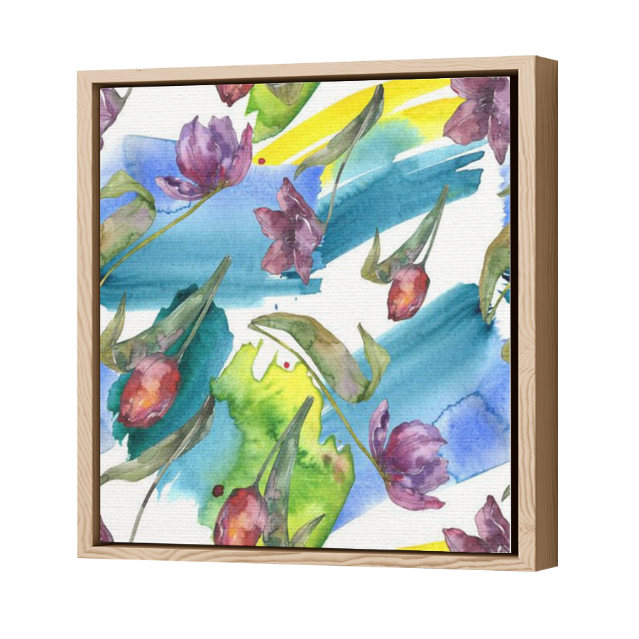 Thumbnail for Canvas - Wood Grain Floating Frame