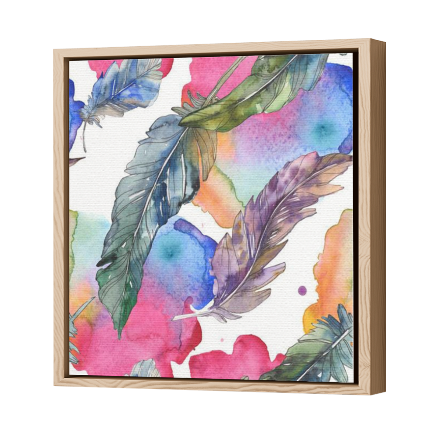 Thumbnail for Canvas - Wood Grain Floating Frame