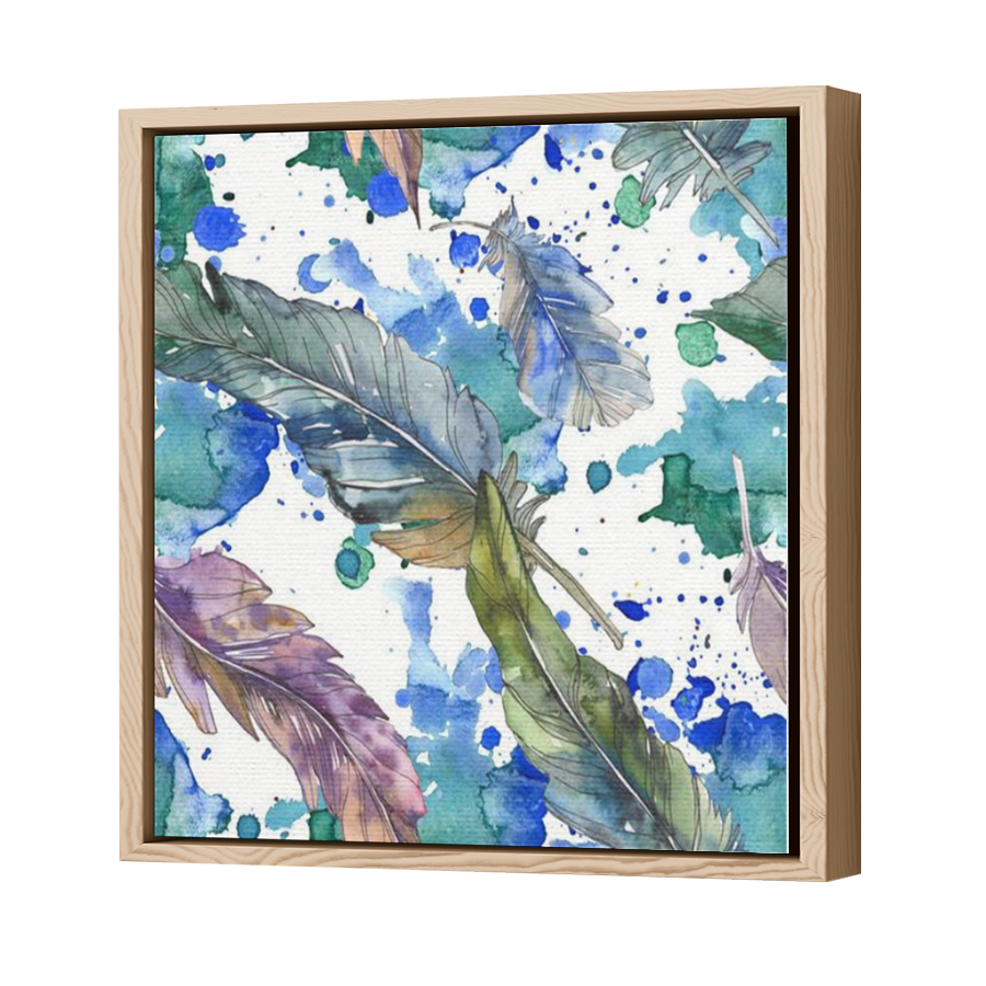 Thumbnail for Canvas - Wood Grain Floating Frame