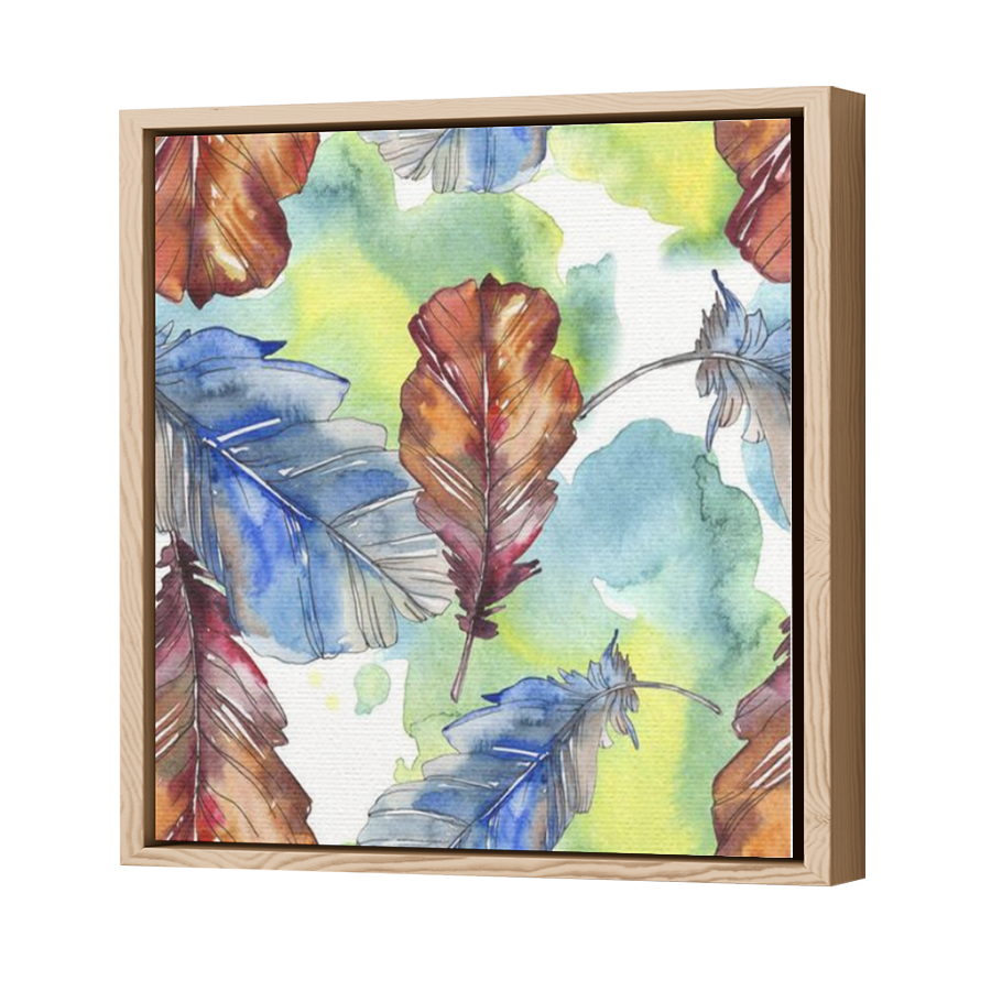 Thumbnail for Canvas - Wood Grain Floating Frame