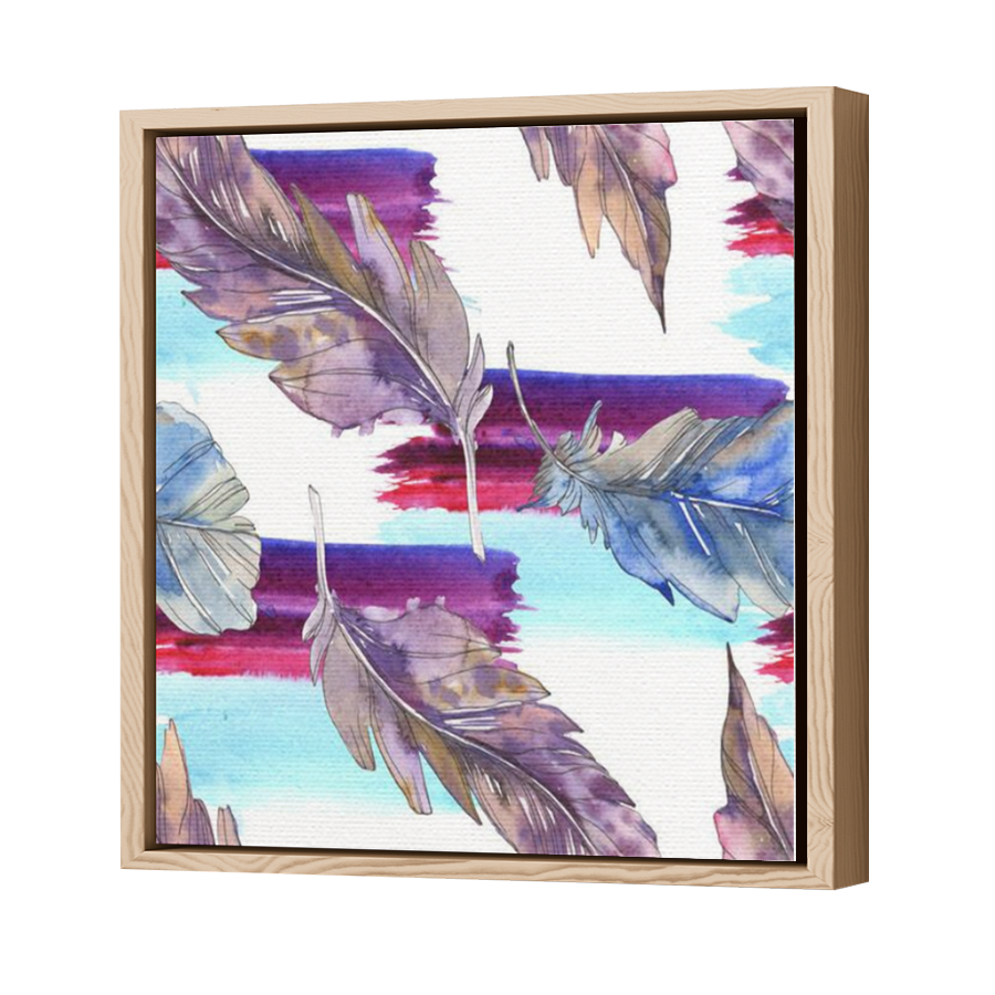 Thumbnail for Canvas - Wood Grain Floating Frame