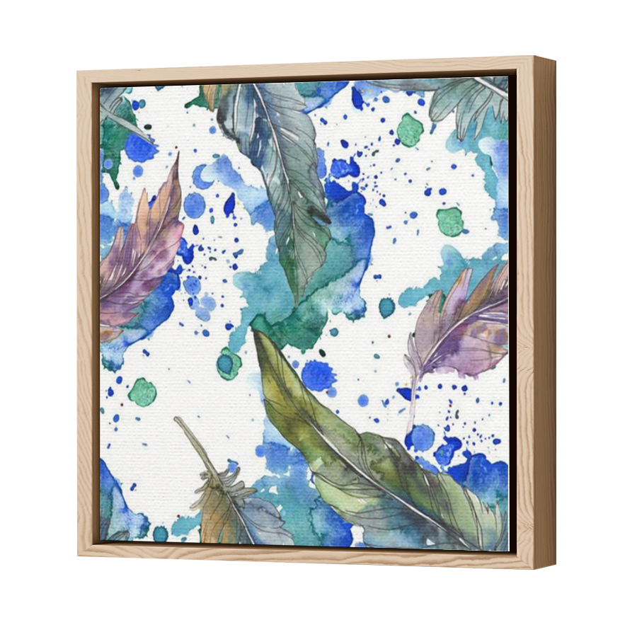 Thumbnail for Canvas - Wood Grain Floating Frame
