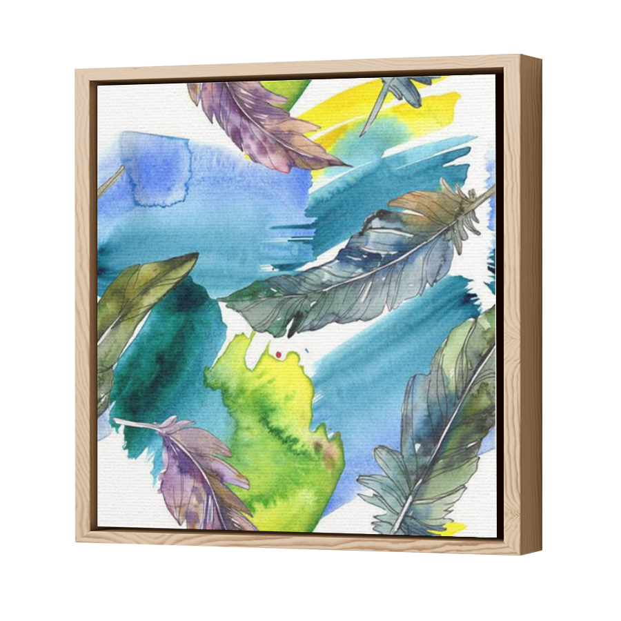 Thumbnail for Canvas - Wood Grain Floating Frame