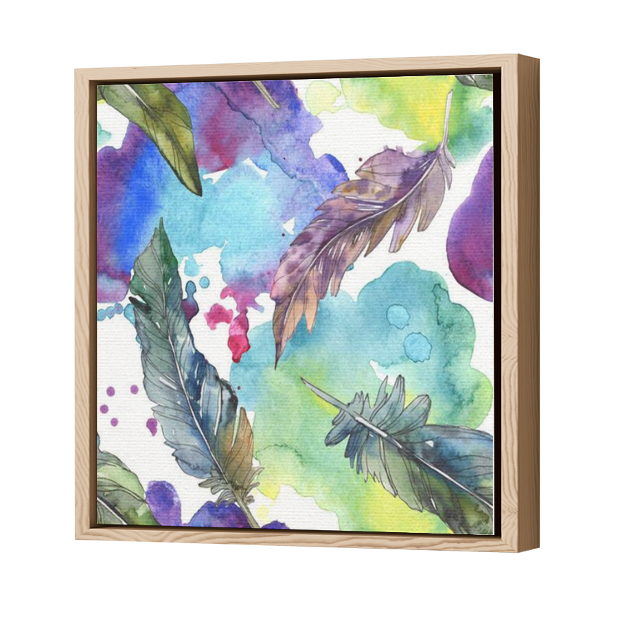 Thumbnail for Canvas - Wood Grain Floating Frame