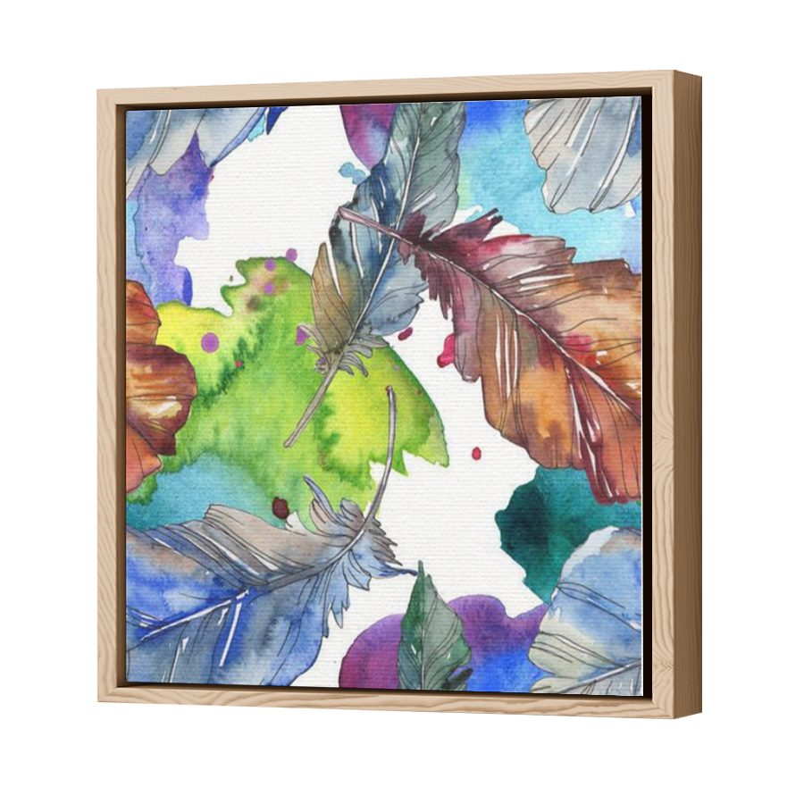 Thumbnail for Canvas - Wood Grain Floating Frame
