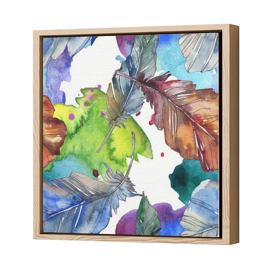 Thumbnail for Canvas - Wood Grain Floating Frame