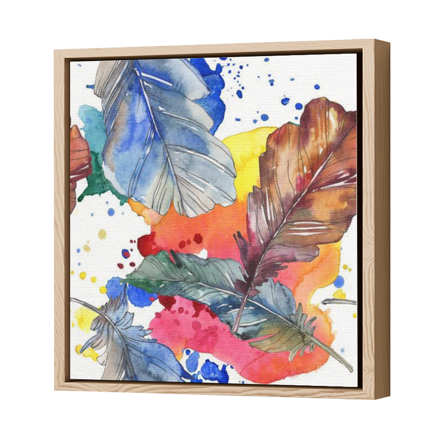 Thumbnail for Canvas - Wood Grain Floating Frame