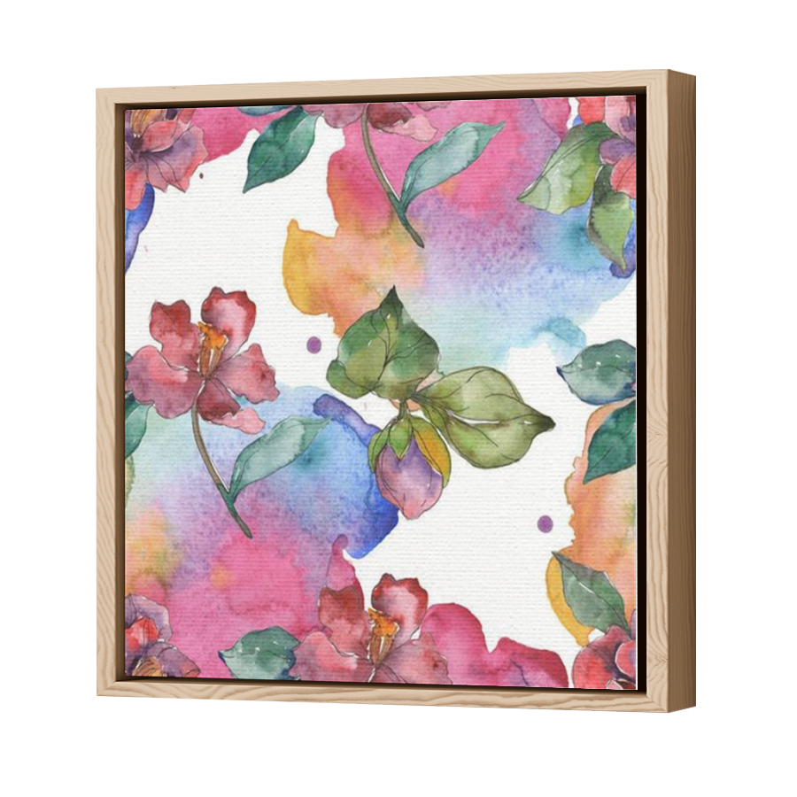 Thumbnail for Canvas - Wood Grain Floating Frame