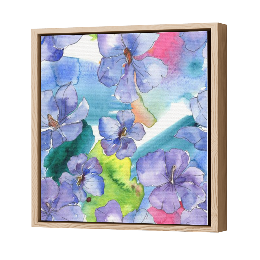 Thumbnail for Canvas - Wood Grain Floating Frame