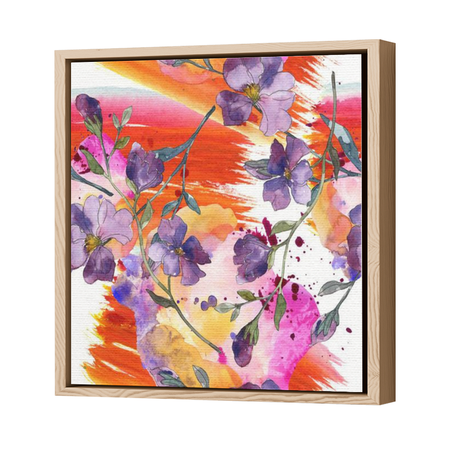 Thumbnail for Canvas - Wood Grain Floating Frame