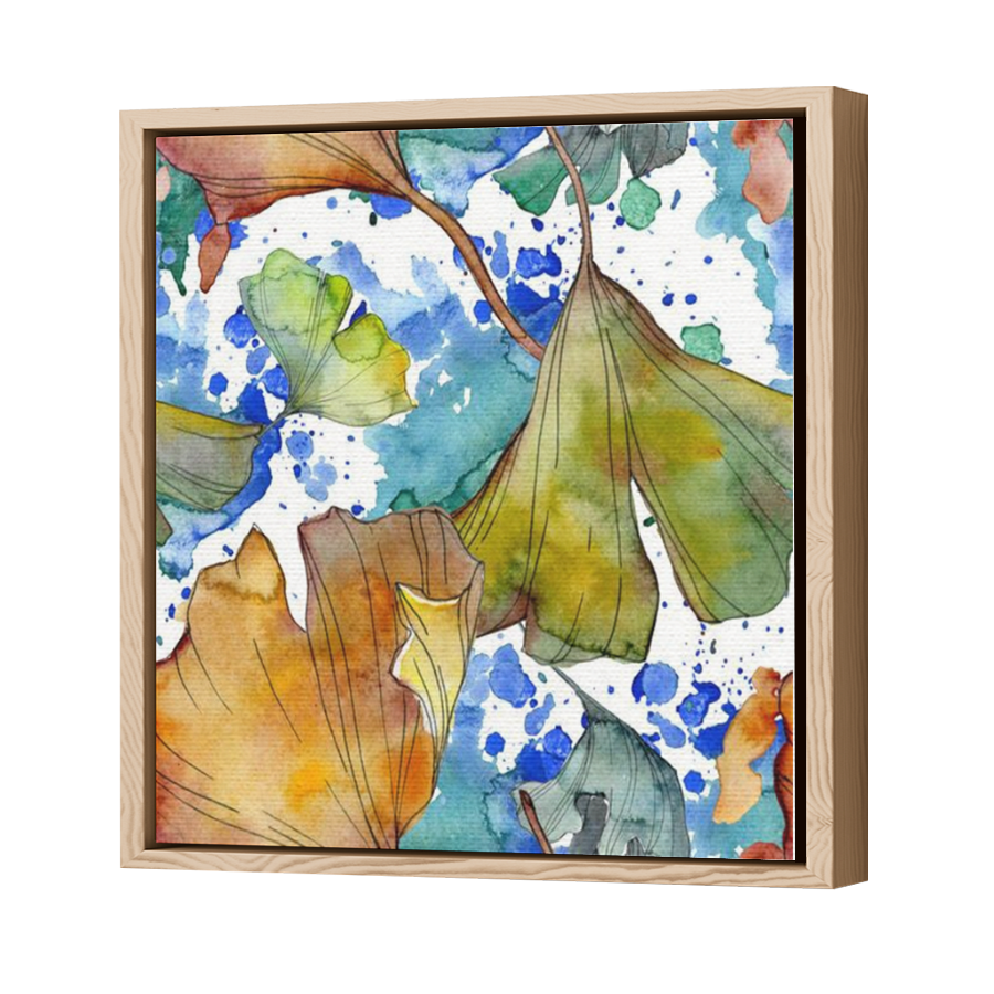 Thumbnail for Canvas - Wood Grain Floating Frame