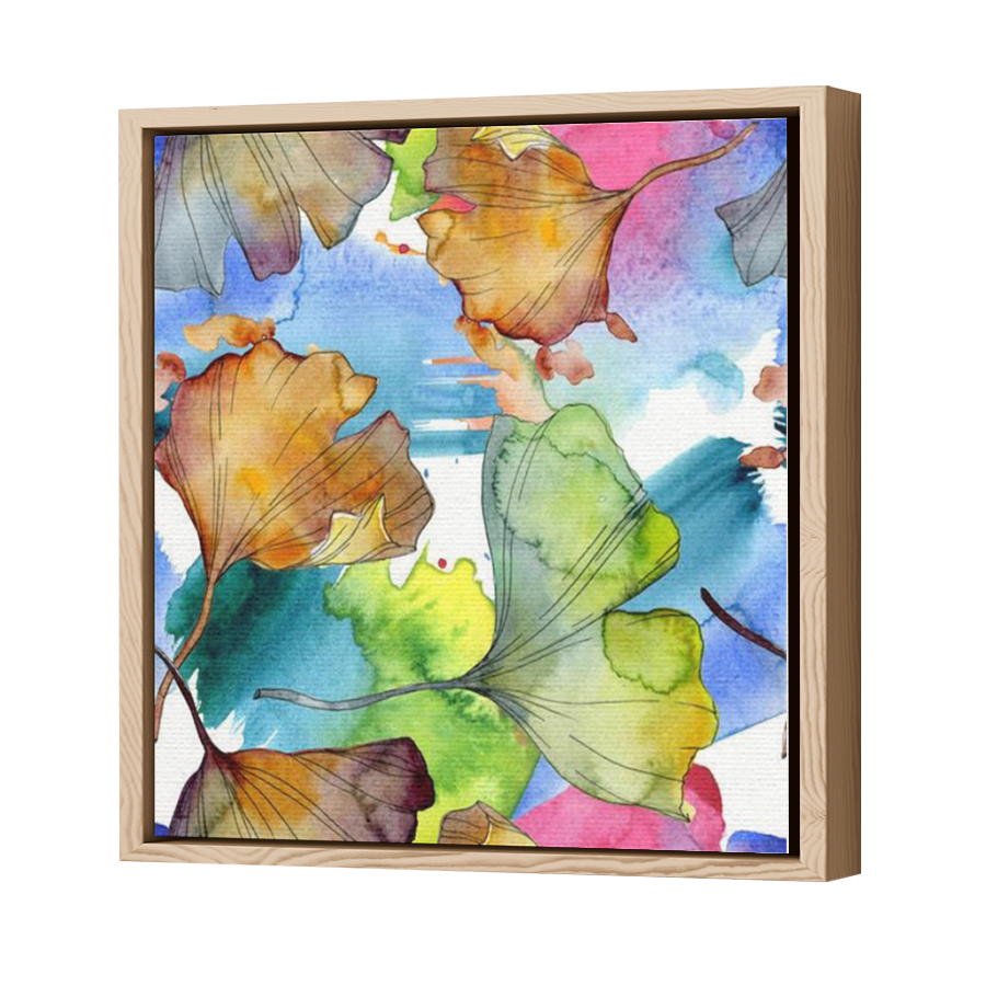 Thumbnail for Canvas - Wood Grain Floating Frame