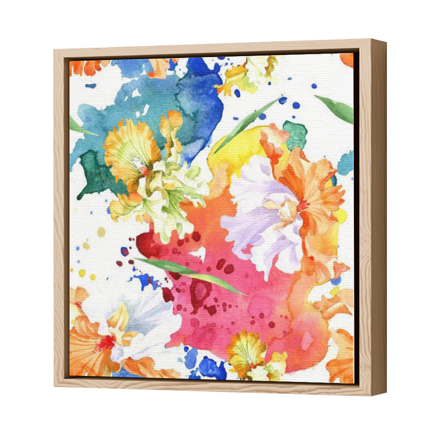 Thumbnail for Canvas - Wood Grain Floating Frame