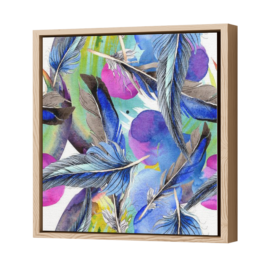 Thumbnail for Canvas - Wood Grain Floating Frame