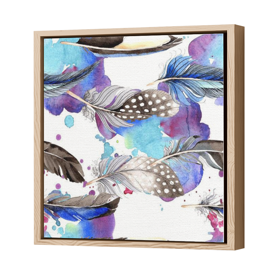 Thumbnail for Canvas - Wood Grain Floating Frame